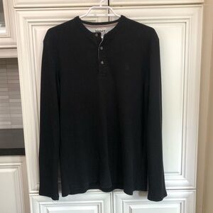 Timberland long sleeve henley thermal waffle shirt